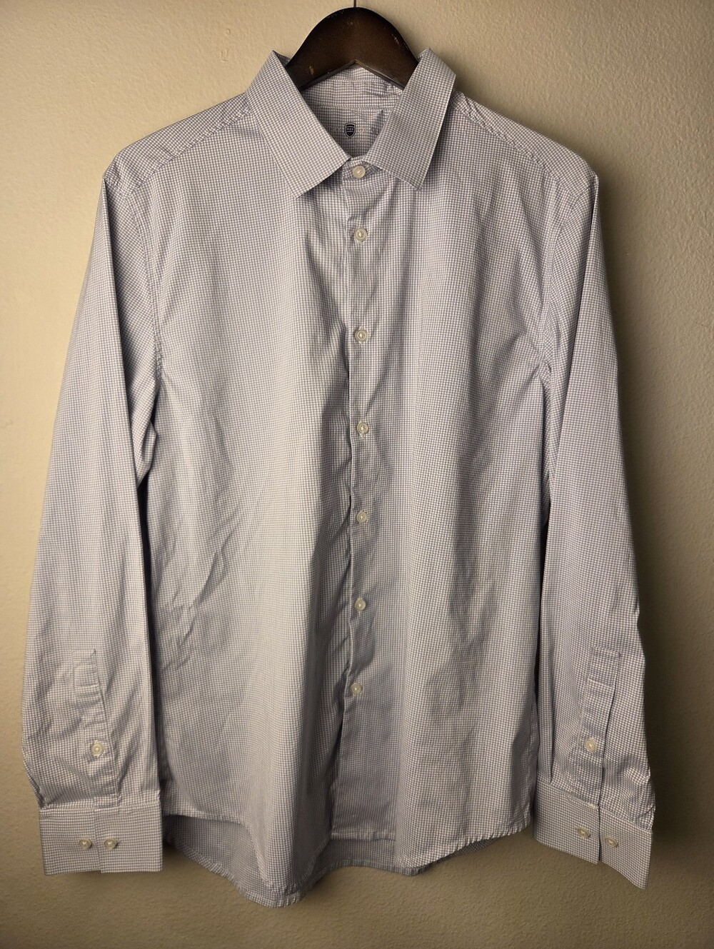 Ministry Of Supply Button Shirt L Standard Performance Gray Check